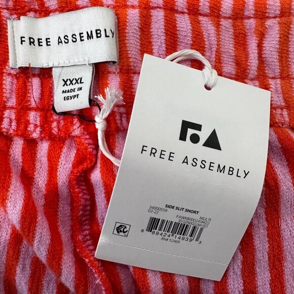 NWT Free Assembly Side Slit Short Relaxed Terry Women's 3XL XXXL - Picture 4 of 7